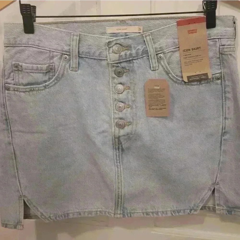Levi's Denim Icon Skirt Size 29 - Picture 2 of 4